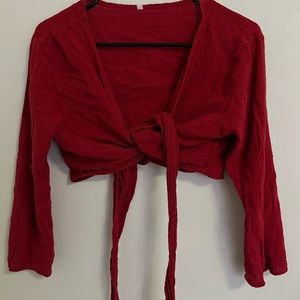 Brandy Melville Red Crop Top🔥